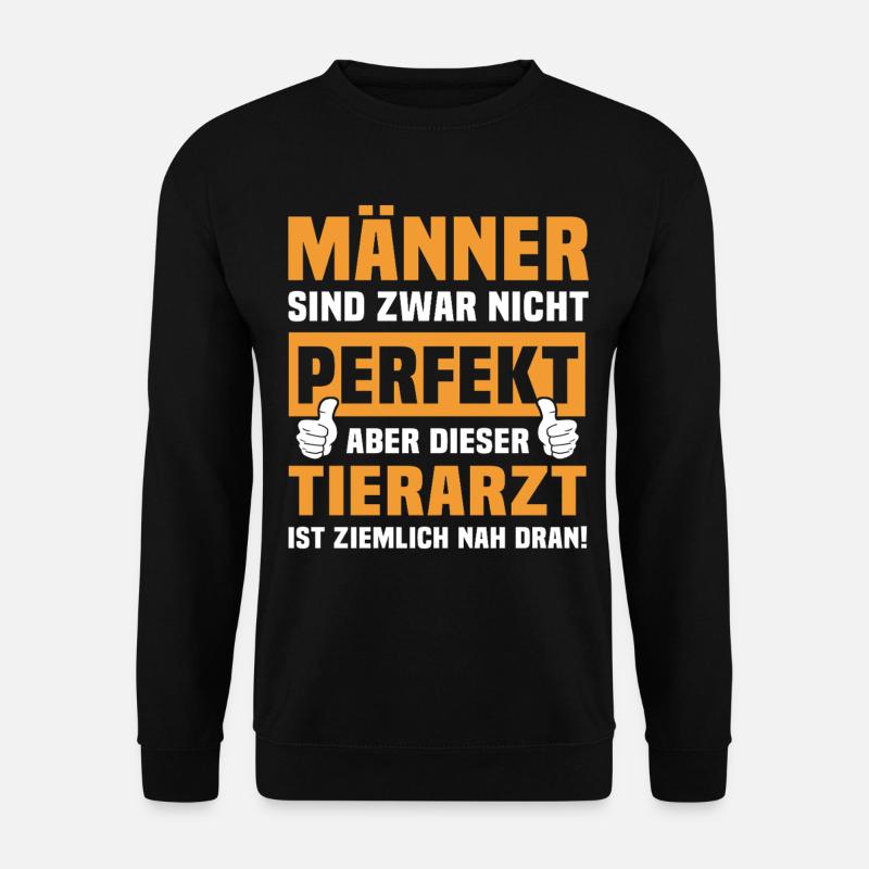 Lustige Tierarzt Sprüche - Unisex Pullover - Schwarz