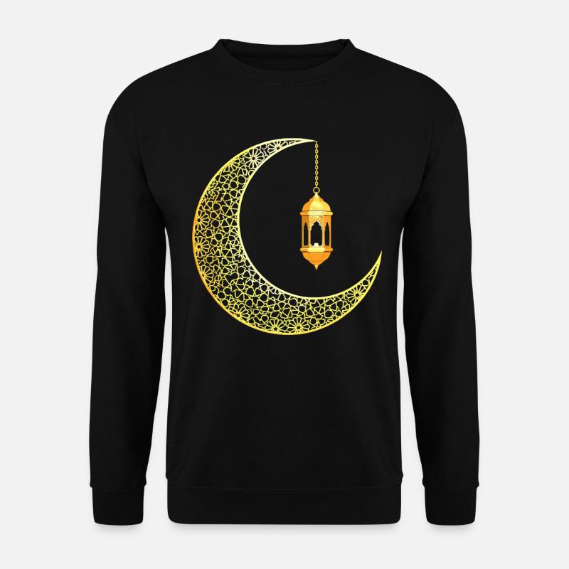 Ramadan Crescent Moon Eid Mubarak - Unisex Sweatshirt - black