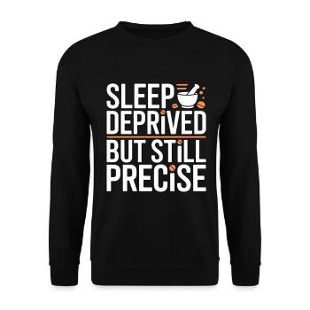 Étudiant pharmacien en pharmacie en pharmacie privé de sommeil - Sweat-shirt Unisexe - noir - Devant - Alina (178cm) & Michal (187cm)