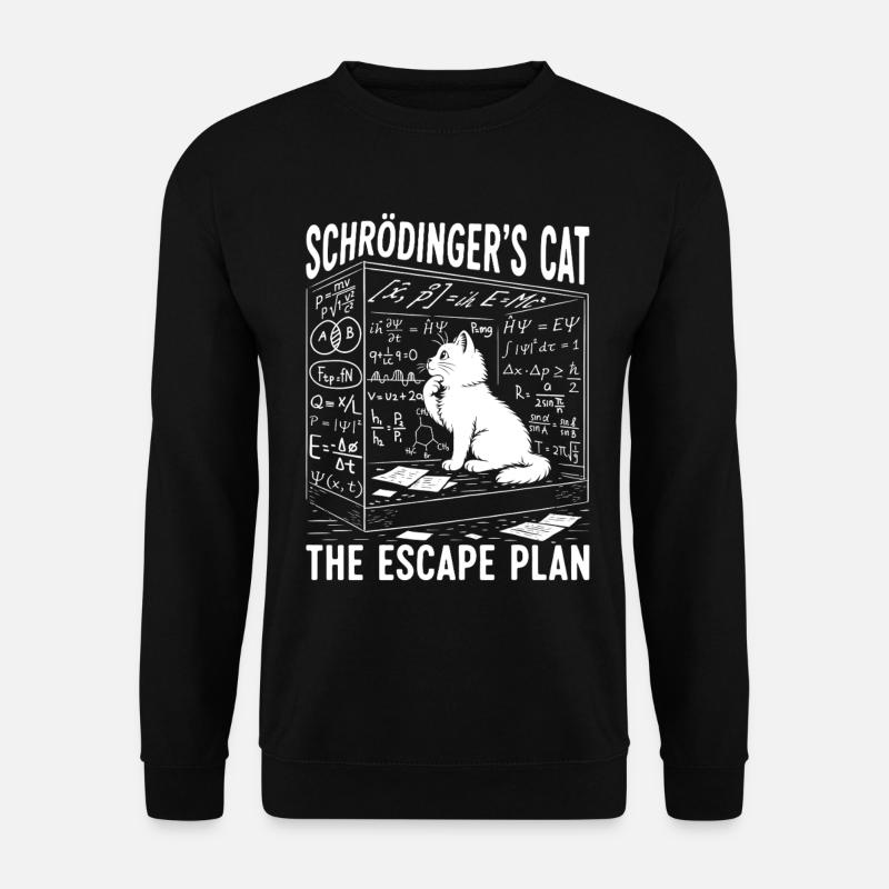 Schrödingers Cat The Escape Plan - Unisex Pullover - Schwarz