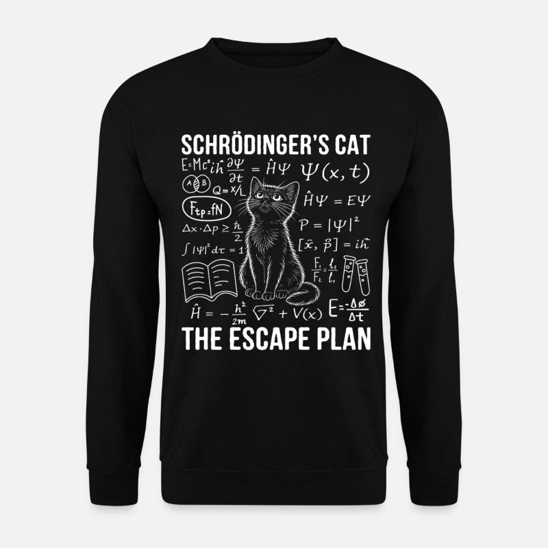 Schrödinger's Cat The Escape Plan - Unisex Sweatshirt - black
