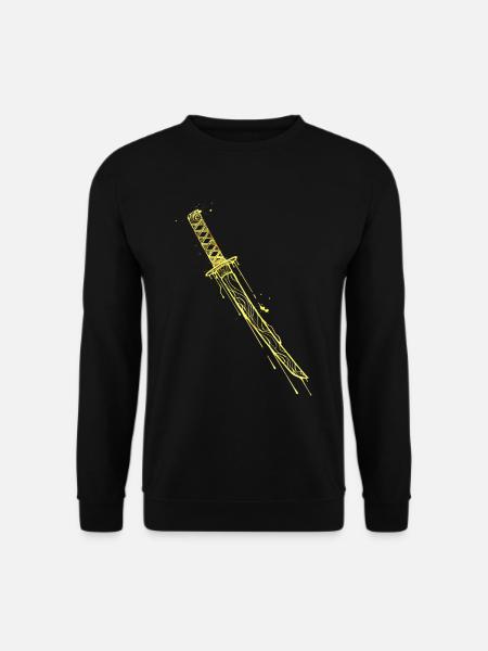 Golden Katana Samurai Sword - Unisex Sweatshirt - black