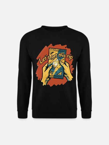 Lasst uns dieses Rip-Sammelkarten-Boosterpaket holen - Unisex Pullover - Schwarz