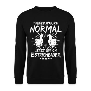 Screed builder - Unisex Sweatshirt - black - Front - Alina (178cm) & Michal (187cm)
