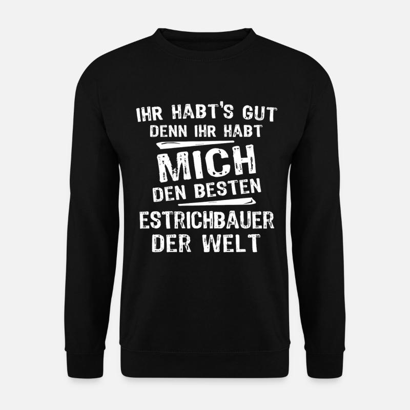 Estrichbauer - Unisex Pullover - Schwarz
