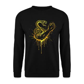 Or des Attrape-serpents - Sweat-shirt Unisexe - noir - Devant - Alina (178cm) & Michal (187cm)