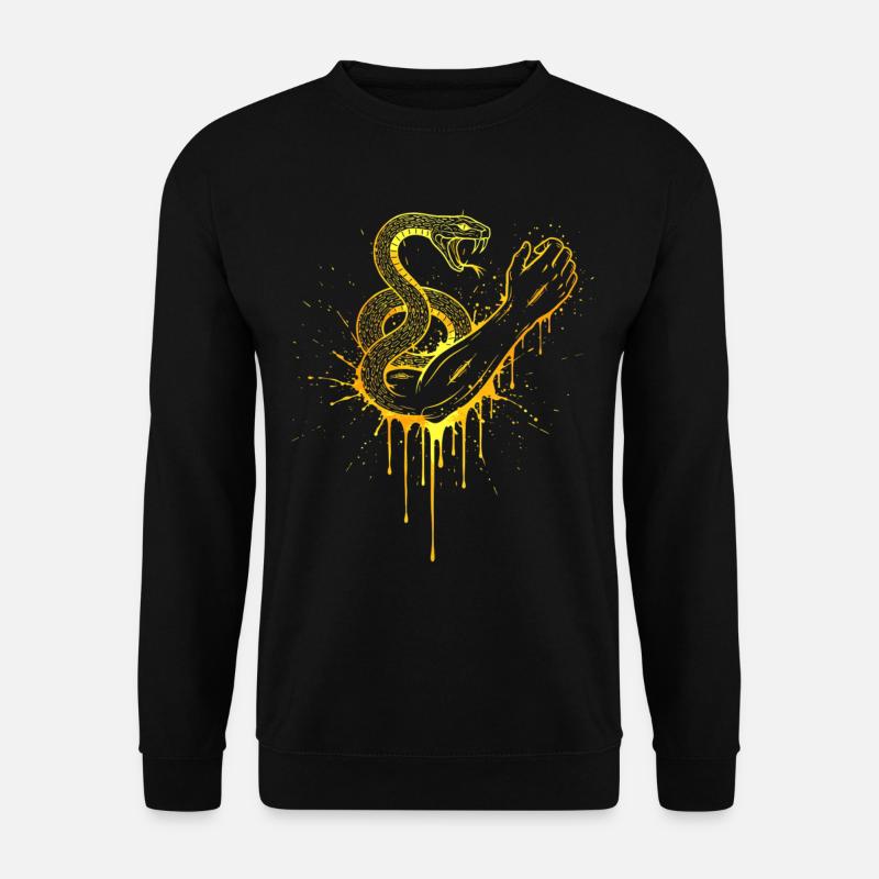 Snake Catcher Gold - Unisex Pullover - Schwarz