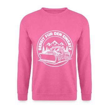 Winterdienst BEREIT FÜR DEN EINSATZ Lustiges - Unisex Pullover - Pink - Vorne
