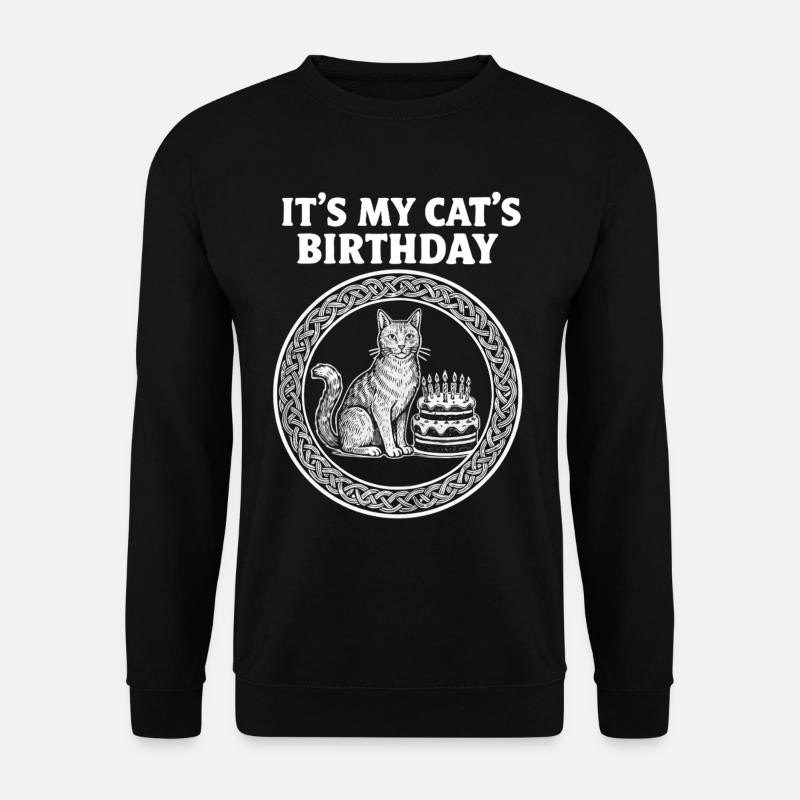 Cat Birthday Party - Unisex Sweatshirt - black