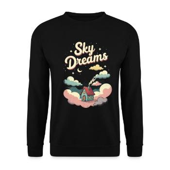 Tiny House - Unisex Sweatshirt - black - Front - Alina (178cm) & Michal (187cm)