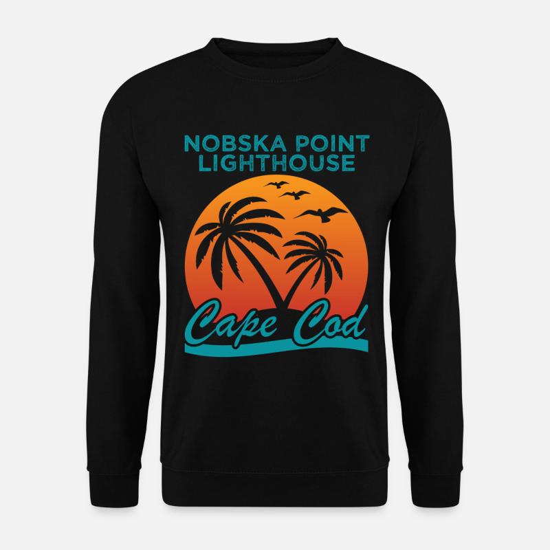 Nobska Lighthouse Cape Cod Shirt - Unisex Sweatshirt - black