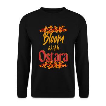 Fleurir avec Ostara Joyeuse Équinoxe de printemps de Pâques - Sweat-shirt Unisexe - noir - Devant - Alina (178cm) & Michal (187cm)