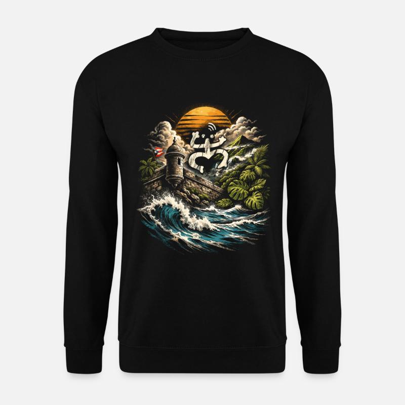 Puerto Rico Boricua - Unisex Pullover - Schwarz