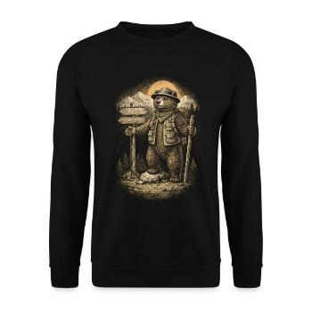 Prepper Survivalists - Unisex Sweatshirt - black - Front - Alina (178cm) & Michal (187cm)