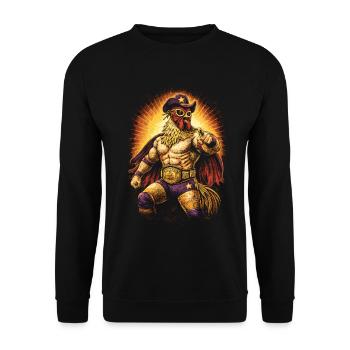 Lucha Libre Luchador - Sweat-shirt Unisexe - noir - Devant - Alina (178cm) & Michal (187cm)