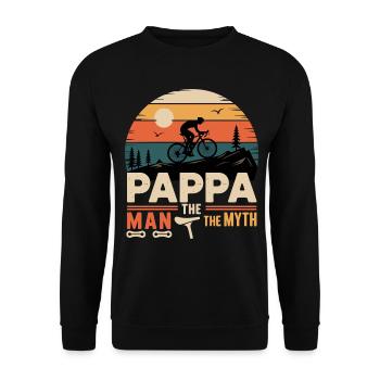 Pappa cycliste la fégende vélo vélo vélo - Unisex Sweatshirt - black - Front - Alina (178cm) & Michal (187cm)