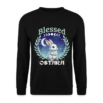 Ostara Joyeuses Pâques Printemps païen - Sweat-shirt Unisexe - noir - Devant - Alina (178cm) & Michal (187cm)