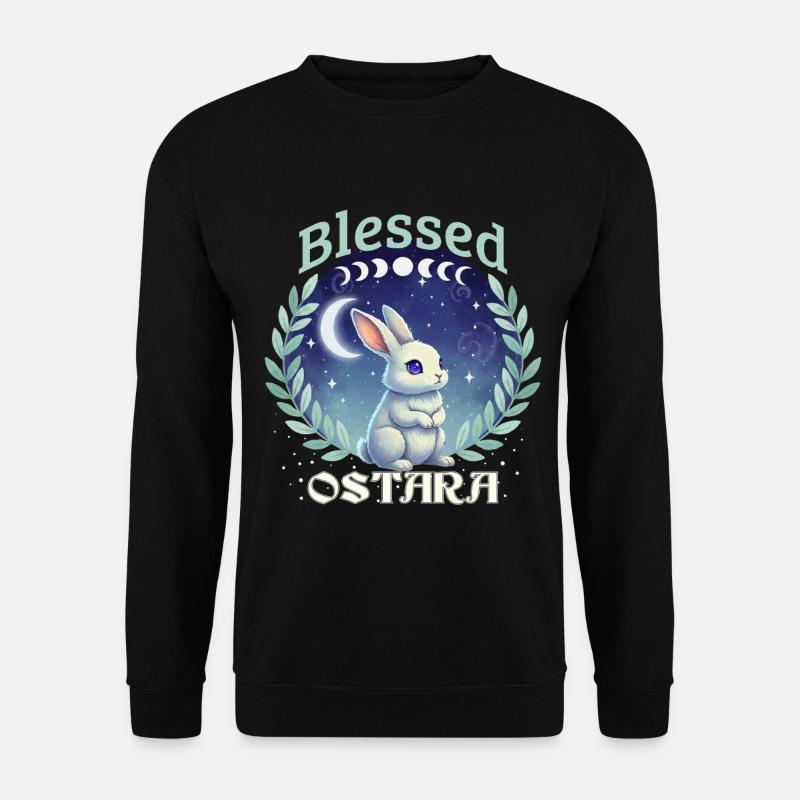 Ostara Happy Easter Pagan Spring - Unisex Sweatshirt - black