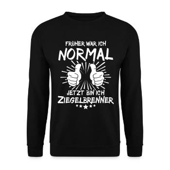 Brick Burner - Unisex Sweatshirt - black - Front - Alina (178cm) & Michal (187cm)