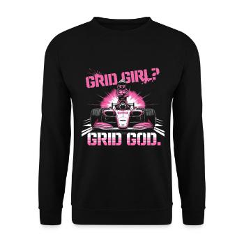 Car Racing Motorsport - Unisex Sweatshirt - black - Front - Alina (178cm) & Michal (187cm)