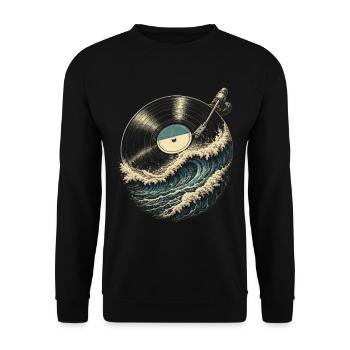 Disques vinyles de collection Vinyl Vinyl Collections - Sweat-shirt Unisexe - noir - Devant - Alina (178cm) & Michal (187cm)