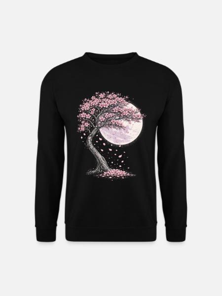 Cherry Blossom Sakura Cherry Blossom - Unisex Sweatshirt - black