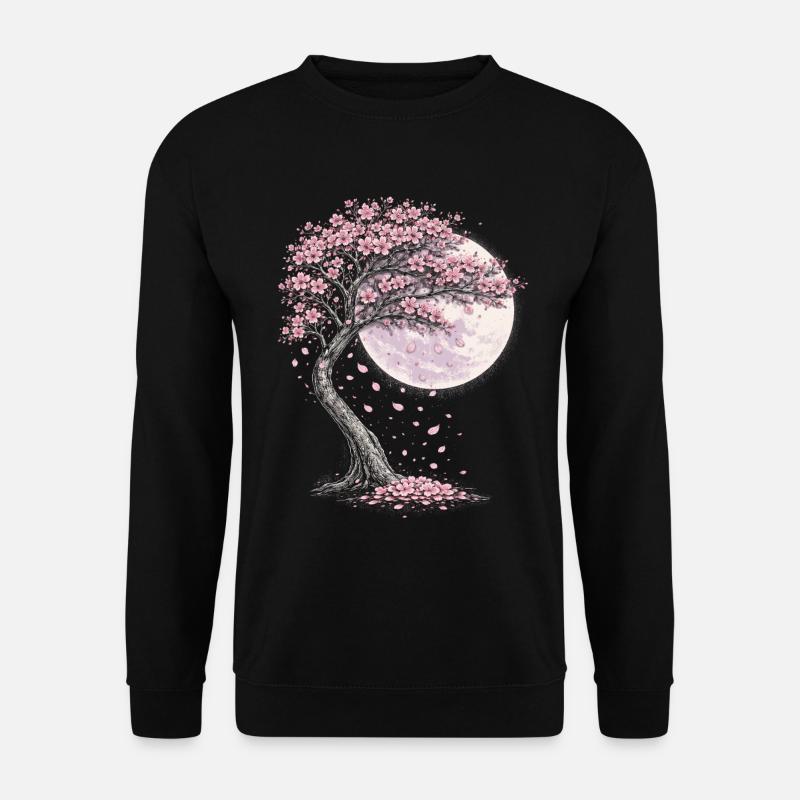 Cherry Blossom Sakura Cherry Blossom - Unisex Sweatshirt - black