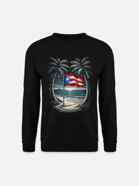 Puerto Rico Boricua - Unisex Sweatshirt - black
