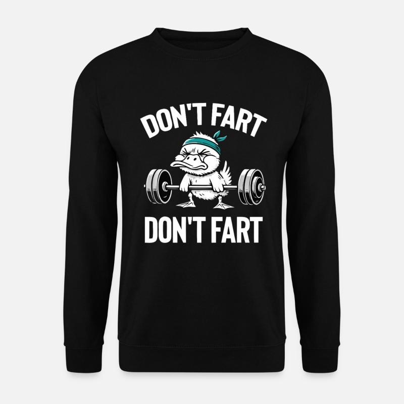 Don't Fart Fitness Ente - Unisex Pullover - Schwarz