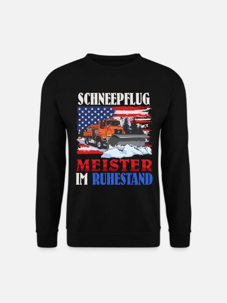 SNOWPLOW RETIRED MASTER Fun - Unisex Sweatshirt - black