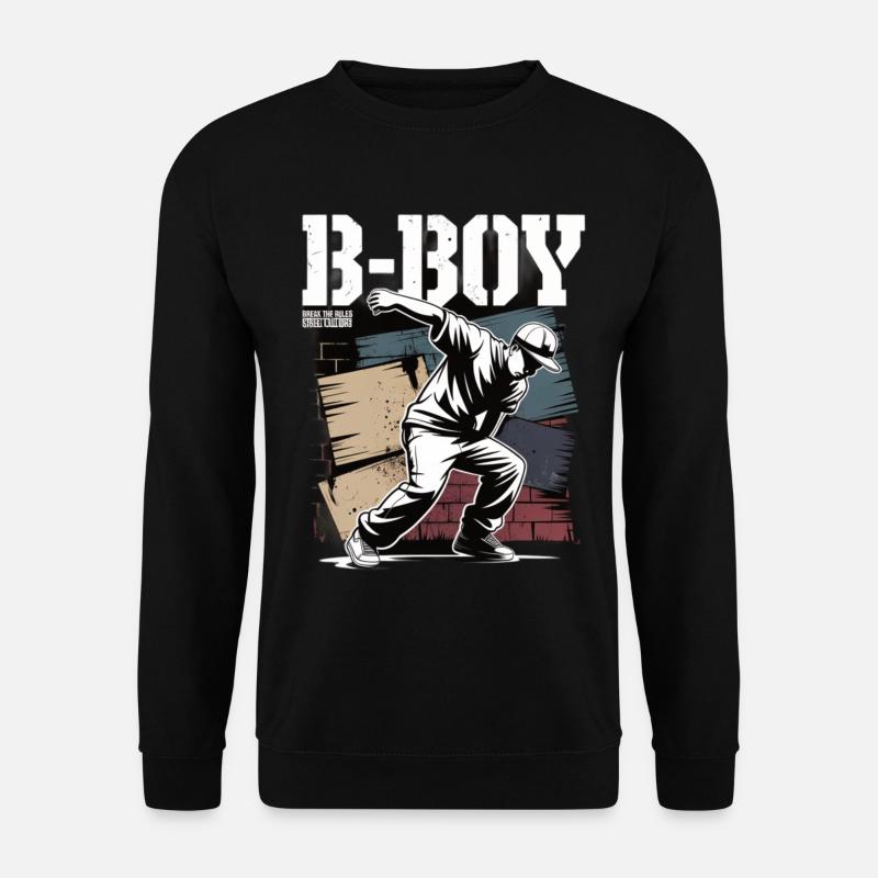 B-Boy Breakdance Streetstyle Breakdancer - Unisex Pullover - Schwarz