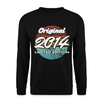 12e anniversaire 2014 cadeau garçons et filles - Sweat-shirt Unisexe - noir - Devant - Alina (178cm) & Michal (187cm)
