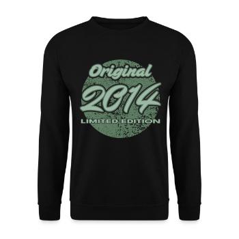 12e anniversaire 2014 cadeau garçons et filles - Sweat-shirt Unisexe - noir - Devant - Alina (178cm) & Michal (187cm)