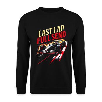 Dernier tour de Car Racing Motorsport à fond - Sweat-shirt Unisexe - noir - Devant - Alina (178cm) & Michal (187cm)