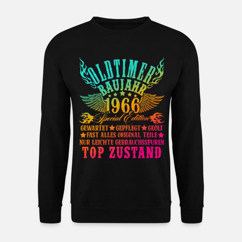 60. Geburtstag 60 Jahre Deko 1965 Geschenk Lustig - Unisex Pullover - Schwarz