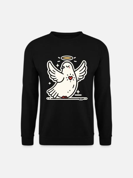 Friedens Taube Heilender Herz - Unisex Sweatshirt - black