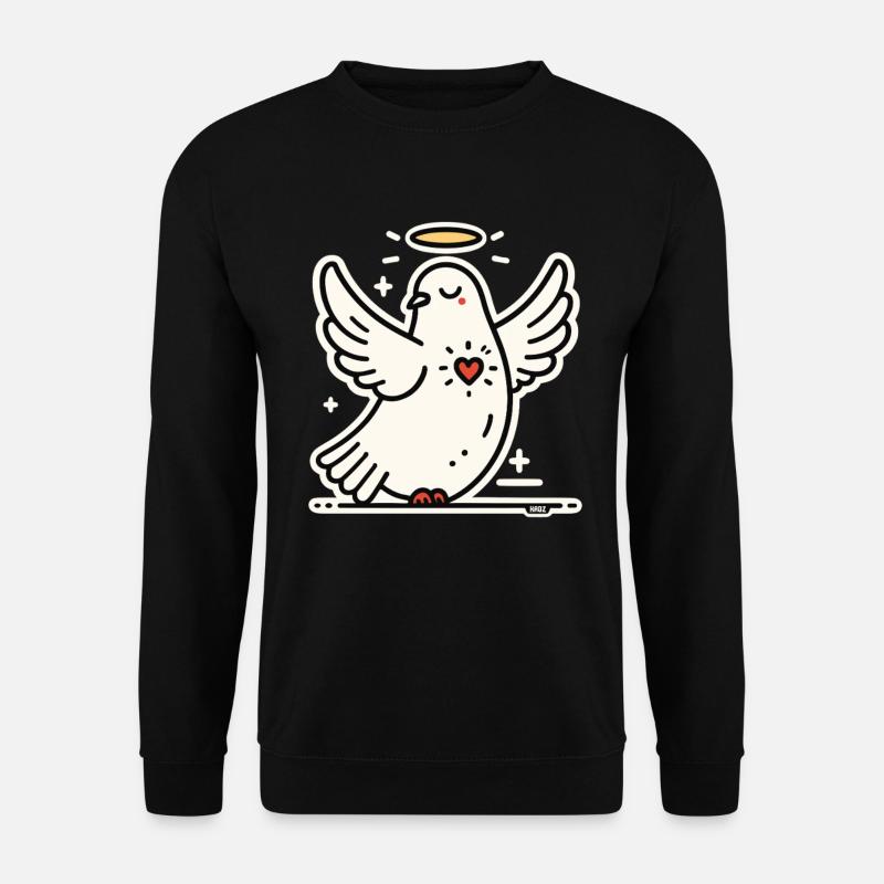 Friedens Taube Heilender Herz - Unisex Sweatshirt - black