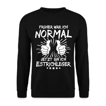 Screed layer - Unisex Sweatshirt - black - Front - Alina (178cm) & Michal (187cm)
