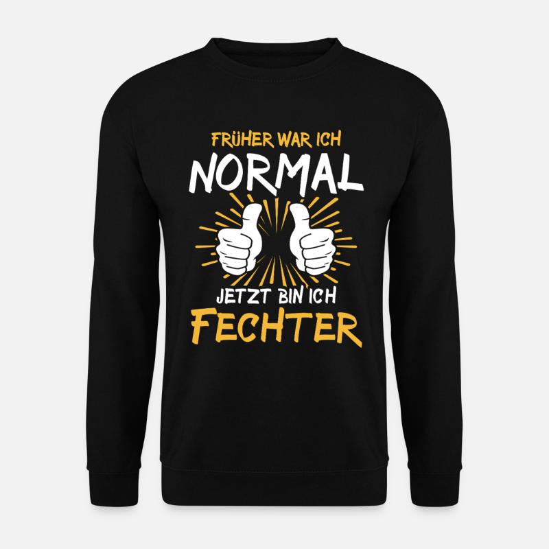 Fechter Spruch - Unisex Pullover - Schwarz