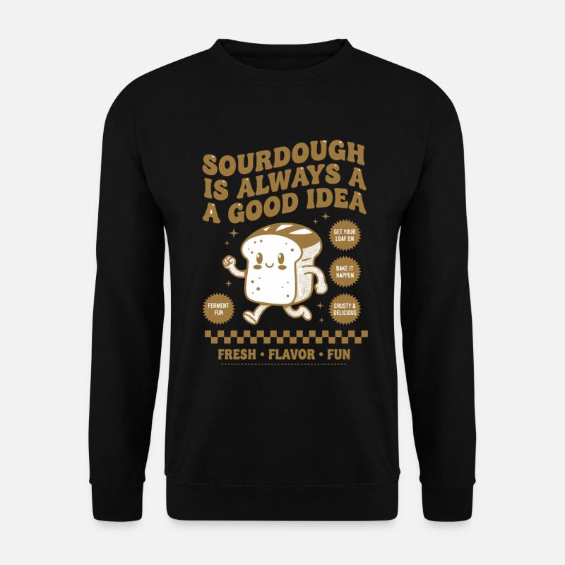 Sourdough Bread Baking Starter Era - Unisex Sweatshirt - black