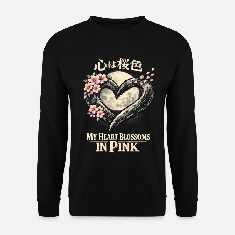 Cherry Blossom Sakura Cherry Blossom - Unisex Sweatshirt - black