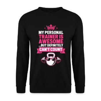 Fitnessstudio, Fitness - Unisex Pullover - Schwarz - Vorne - Alina (178cm) & Michal (187cm)