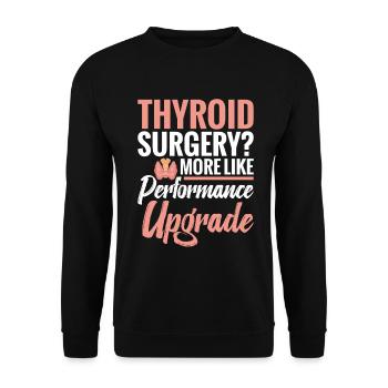 Amélioration des performances de la chirurgie thyroïdienne - Sweat-shirt Unisexe - noir - Devant - Alina (178cm) & Michal (187cm)