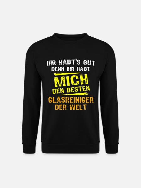 Glasreiniger Geschenk - Unisex Pullover - Schwarz