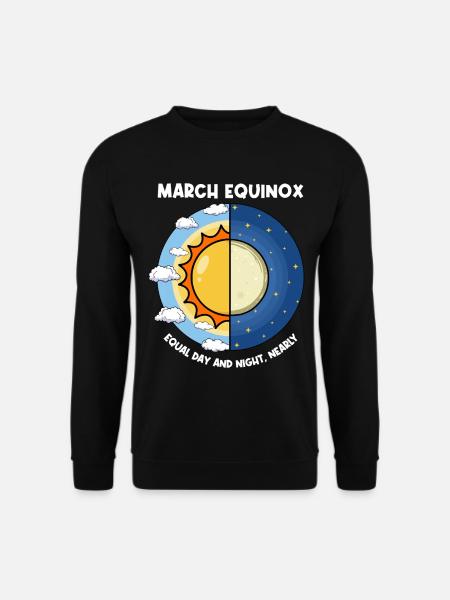 March Equinox Equal Day And Night - Unisex Sweatshirt - black
