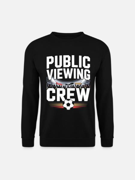Public Viewing Crew Football Fan - Unisex Sweatshirt - black