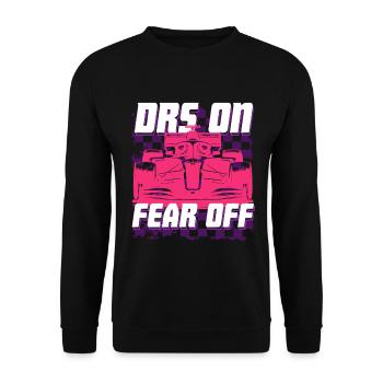Car Racing Motorsport DRS sur Fear Off - Sweat-shirt Unisexe - noir - Devant - Alina (178cm) & Michal (187cm)