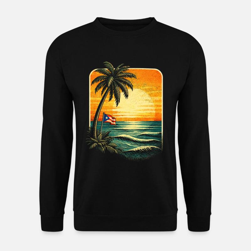 Puerto Rico Boricua - Unisex Pullover - Schwarz