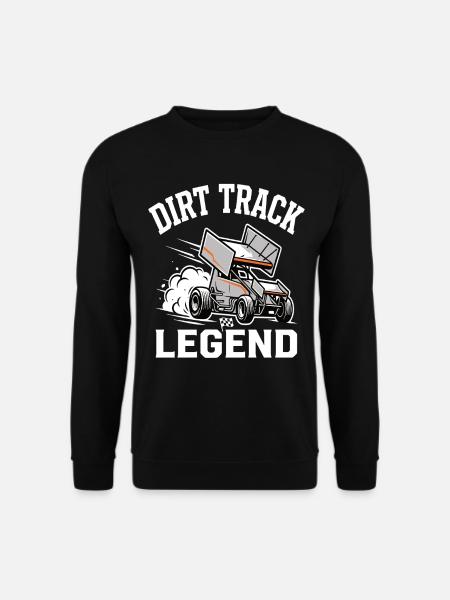 Dirt Track Legend Sprintcar Motif - Unisex Sweatshirt - black