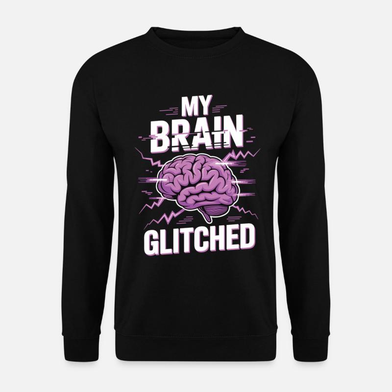 Zabawna nerdowska koszulka Mój mózg się zaciął - Bluza unisex - czarny